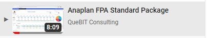 Anaplan FPA Standard Package